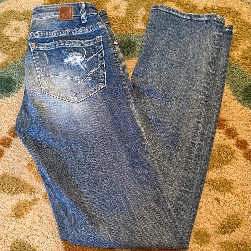 BKE Straight Leg Blue Jeans for Women